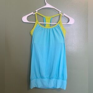 Lululemon Blue and Green Sleeveless Top